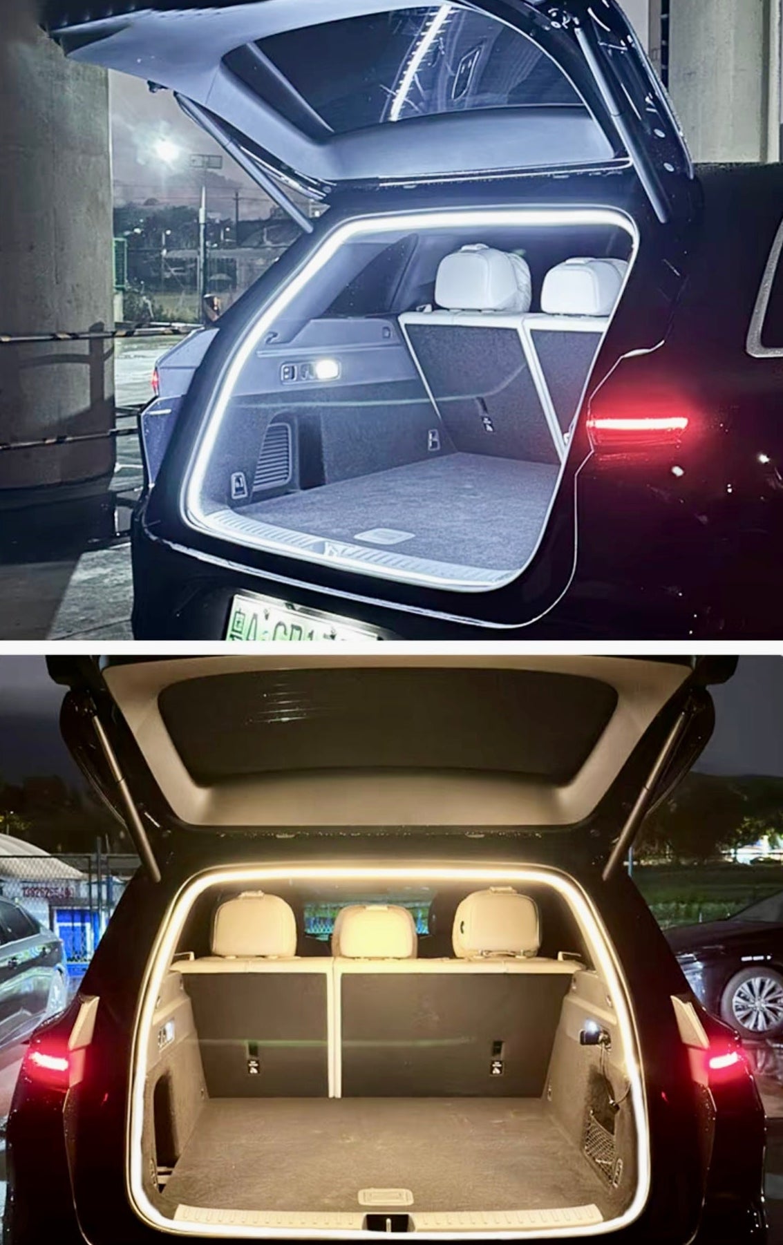 Eclairage LED intelligente pour coffre de voiture